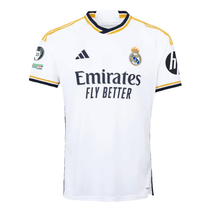 Real Madrid 2023/24 Home Soccer Jersey - Men's Fan Version (UCL 15x Champions)