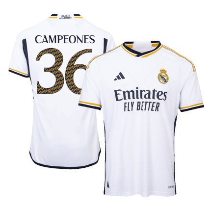 Real Madrid 2023/24 Home Replica Soccer Jersey - CAMPEONES #36 Style