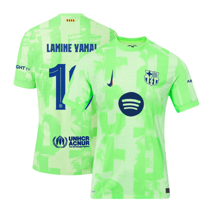 2024/25 Barcelona Third Kit Lamine Yamal #19 Player Version Soccer Jersey - Spotify No Text
