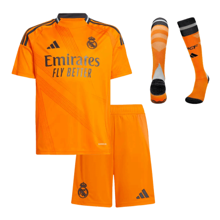 Official Kids Real Madrid 2024/25 Away Full Kit (Jersey, Shorts & Socks)