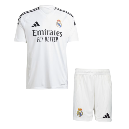 Real Madrid 2024/25 Home Kit Men's Replica Soccer Jersey & Shorts Set