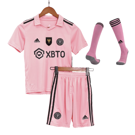 Kids Inter Miami CF Messi #10 2023 Home Soccer Jersey Kit (Jersey, Shorts & Socks) - Replica
