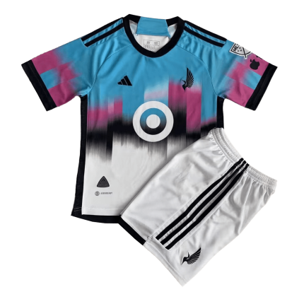 Kids Minnesota United FC 2023 Away Soccer Kit (Jersey & Shorts)