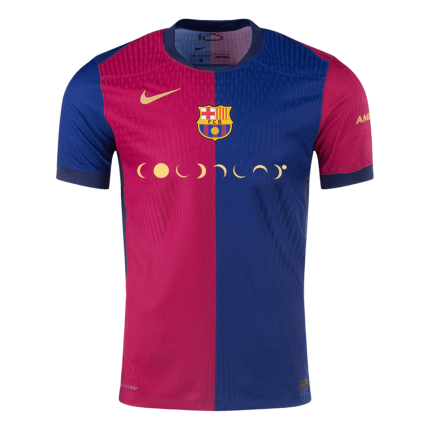 Men's FC Barcelona 2024/25 Home Player Version Look Soccer Jersey - Coldplay Special Edition Replica