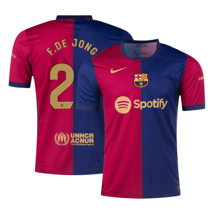 Official Nike FC Barcelona 2024/25 Home Fan Jersey - Frenkie de Jong #21 Men's