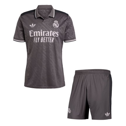 Men's Real Madrid 2024/25 Third Away Soccer Jersey & Shorts Kit - Replica Fan Version