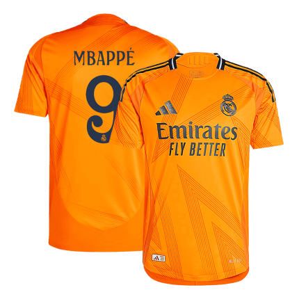 Men's Authentic Kylian Mbappé #9 Real Madrid 2024/25 Away Jersey – Player Version by adidas